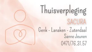 Thuisverpleging Voetzorg SaCura Sanne Jeunen zelfstandig thuisverpleegkundige Limburg regio Lanaken Genk Zutendaal thuiszorg thuisverpleegkundige thuisverpleegster verpleegster aan huis wondzorg palliatieve thuiszorg windels aandoen steunkousen aandoen medicatie klaarzetten medicatiebeheer wassen aankleden helpen met een bad of douche nemen helpen met aankleden dagelijkse hygiëne nagels knippen scheren bloedname bloednames bloed afnemen stomazorg verzorgen van stoma postoperatieve thuiszorg zorg na operaties inspuitingen wondzorg infuustherapie en sondevoeding voetzorg pedicure aan huis eksterogen eelt mycose nagelcorrectie nagelregulatie wrat frezen nagelbeugel nagels knippen